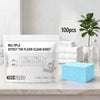 2026 New Multi-Effect Water-Soluble Floor Cleansing Sheets Fresh Scent Concentrated Care Slice, 100Pcs Multi-Surface Mopping Supplies For Tile Wood Laminate Kitchen Bathroom Hard Surface Household Cleaning Supplies